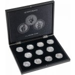 Leuchtturm Pouzdro na mince VOLTERRA na 11 stříbrných mincí 2 oz "Queen's Beasts – Zboží Dáma