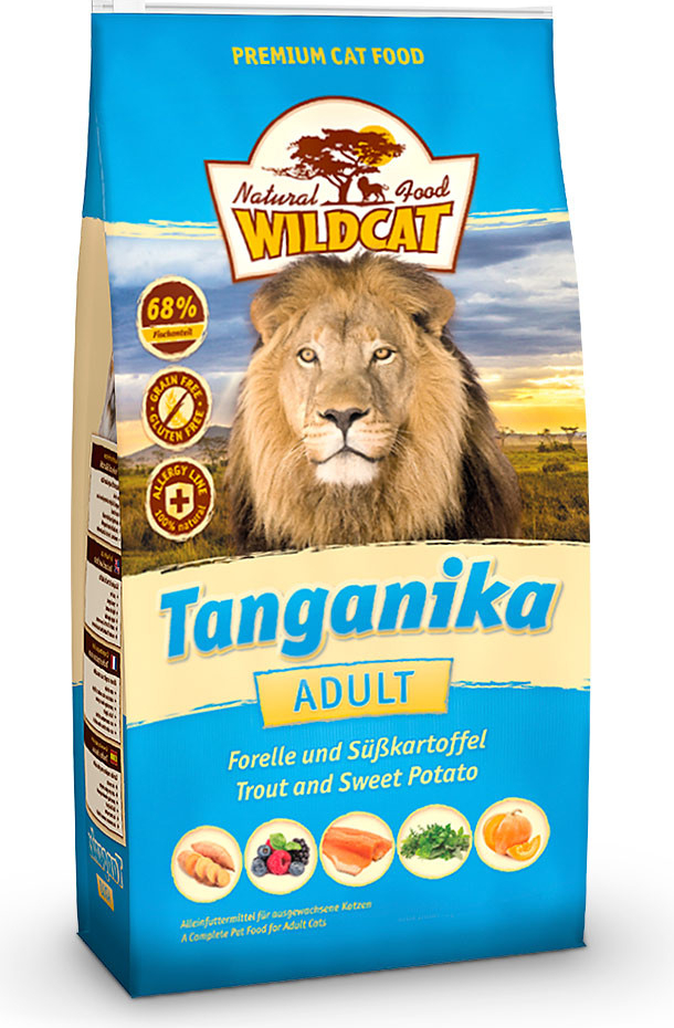 Wolfsblut WildCat Tanganika pstruh s batáty 3 kg