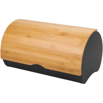 Chlebník Odelo UBALDO plech/bambus černý 39x28x18,5cm – Zboží Dáma