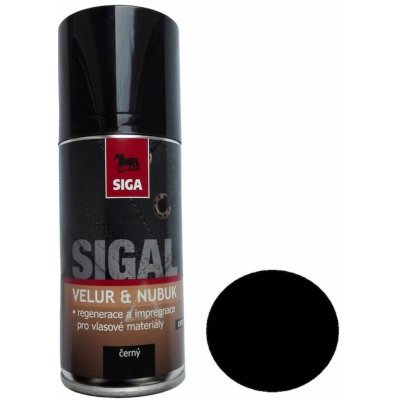 Sigal velur nubuk sprej černá 150 ml