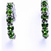 Náušnice Čištín náušnice stříbrné s krystaly Swarovski Fern Greenšperky NŠ 1340 7513