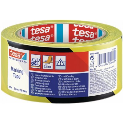 Tesa vyznačovací páska pvc 33 m x 50 mm žluto-černá – Hledejceny.cz