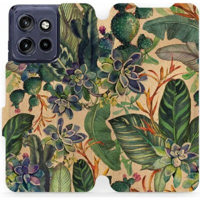 Mobiwear Flip Motorola Edge 60 Neo VP05S sukulenty – Zboží Živě