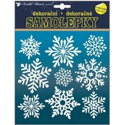 Samolepky svítící ve tmě 23x18cm vločky – Hledejceny.cz