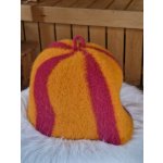 Saunový mág Čepice žlutofialová – Zboží Dáma