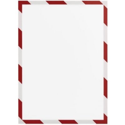 Magnetofix Magnetický rámeček Magnetoplan A4 bezpečnostní červeno-bílý 5 ks – Zboží Dáma