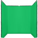 Velké skládací zelené pozadí pro klíčování (green screen) 200x210 cm – Zboží Živě