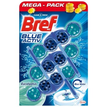 Bref Blue Aktiv WC blok Eucalyptus 3 x 50 g