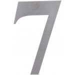 Číslo domovní 7, s 3M páskou, broušená nerez AISI304 – Sleviste.cz