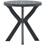 OMAXI 859811 Bistro stolek antracitový Ø 70 cm plast – Hledejceny.cz