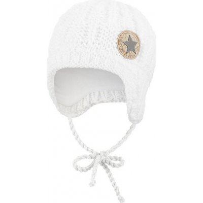LITTLE ANGEL Čepice pletená zavazovací sloupky Outlast ® bílá – Zboží Mobilmania