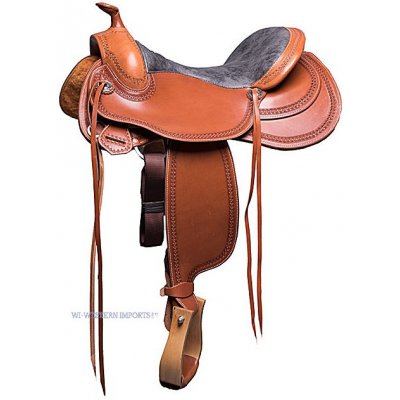 WESTERN IMPORTS Westernové sedlo FLEX SADDLE MITTELBRAUN – Zboží Dáma