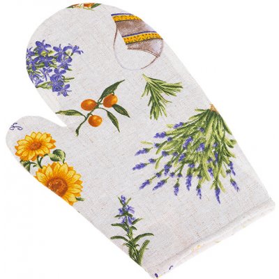 Bellatex Kuchyňská chňapka Levandule fialová, žlutá 28x18 cm – Sleviste.cz