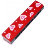 Drewmax dřevěná foukací harmonika červená I – Zboží Dáma