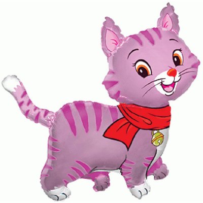 balónek Kočka růžová