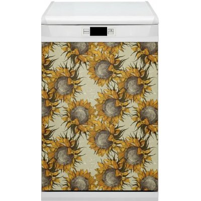 Magnet na myčku dekorativní Retro slunečnice 45x70 cm – Hledejceny.cz