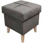 Well Done Čalouněný taburet s úložným prostorem Dream 1 barva antracitová – Hledejceny.cz