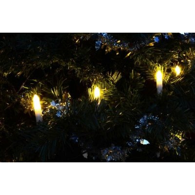 Nexos Klasické svíčky na vánoční stromek teple bílé LED – Sleviste.cz