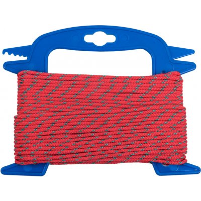 CONNEX PP pletené lano 16pramenné, 3 mm × 20 m, červená/zelená, navíječ – Sleviste.cz