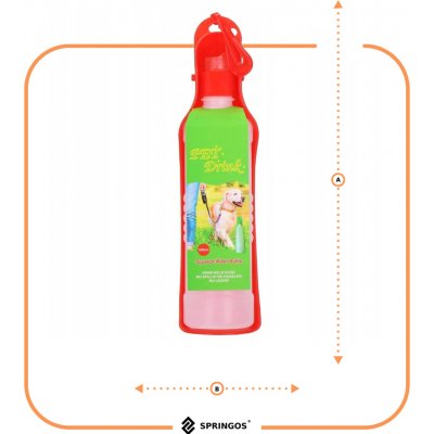 Springos cestovní láhev pro psy 0,5 l – Zboží Mobilmania