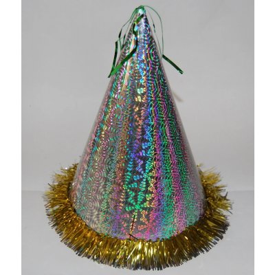 Ptákoviny CB Stříbrná párty čepička zlaté třásně – Sleviste.cz