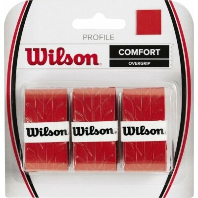 Wilson Profile overgrip 3 ks červená – Zboží Mobilmania