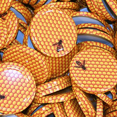 JaHan Víčko na sklenici TO 82 - včela na plástvi - 700 ks - celá krabice – Zboží Mobilmania