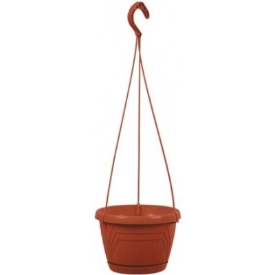 Nohel Garden květináč závěsný LOGATO s podmiskou plast bílý 18x13 cm – Hledejceny.cz