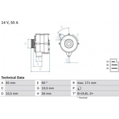 generátor BOSCH 0 986 033 740 – Zbozi.Blesk.cz