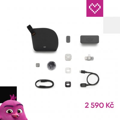 DJI Mic Mini 2S (1 TX + 1 Mobile RX + Charging Case) CP.RN.00000559.01 černý – Sleviste.cz