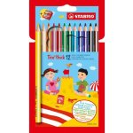 Stabilo 203/2-12 Trio silné s ořezávátkem 12 ks – Zboží Živě