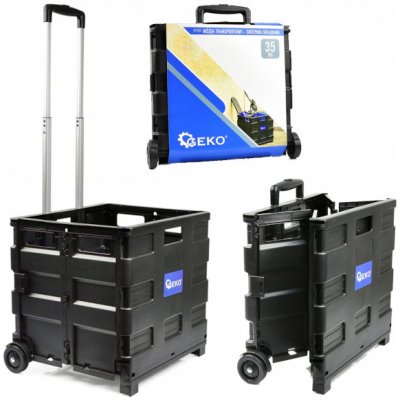 GEKO Přepravní skládací box nákupní vozík na kolečkách 35 kg G71130 – Hledejceny.cz