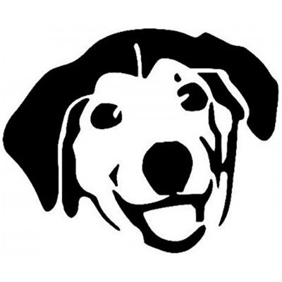 Kreativní svět Hlava pes plastová šablona 29x29 cm – Sleviste.cz