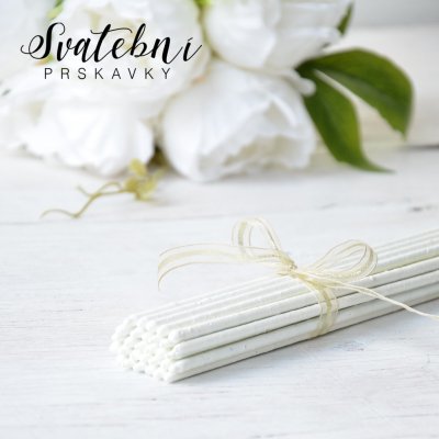 Svatební prskavky 70cm | bílé | 30ks – Sleviste.cz