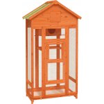 Vidaxl Ptačí voliéra masivní borové dřevo 91,5 x 53 x 170 cm – Zboží Dáma
