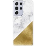 iSaprio Gold and WH Marble Samsung Galaxy S21 Ultra – Zboží Mobilmania