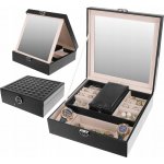 Beautylushh 8898 šperkovnice se zrcadlem černá – Hledejceny.cz