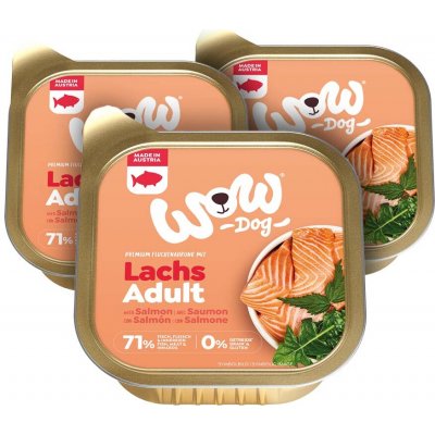 WOW Losos s rajčaty Adult 3 x 150 g – Zboží Mobilmania