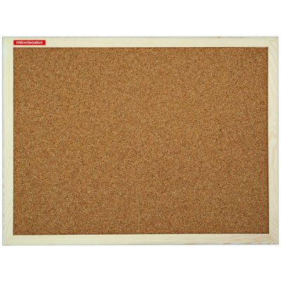 MEMOBOARDS Korková tabule, 80 x 60 cm, dřevěný rám přírodní