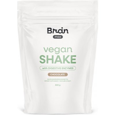 BrainMax Vegan Shake with Digestive Enzymes Chocolate 0,5 kg – Sleviste.cz