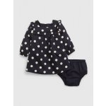 GAP Baby puntíkované šaty Tmavě modrá – Zboží Mobilmania