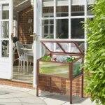 Outsunny Vyvýšené pařeniště 90 x 50 x 93 cm hnědé – Zboží Dáma