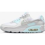 Nike Air Max 90 white/light silver/glacier blue – Zboží Dáma