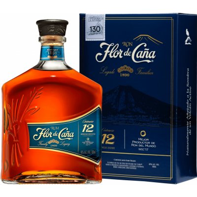 Flor de Caña Centenario 12y 40% 0,7 l (holá láhev) – Hledejceny.cz