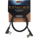 RockBoard Flat MIDI Cable 60 cm Black – Zboží Mobilmania