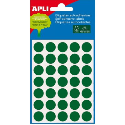 APLI ZELENÁ, průměr 13 mm, 175 ks v 107216 – Zboží Mobilmania
