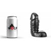 Anální kolík Wolf Commander S, černé dildo s Vac U Lock 19 x 6,8–8,3 cm