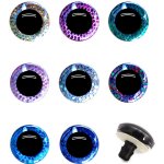 Oči bezpečnostní třpytivé se vzorem - 16mm, tmavě růžová – Hledejceny.cz