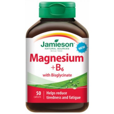 Jamieson Hořčík+vitamín B6 s bisglycinátem 50 tablet – Hledejceny.cz