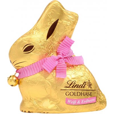 Lindt Velikonoční zajíček bílá s jahodami 100 g – Zboží Dáma